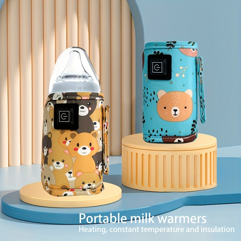Aquecedor de garrafa portátil alimentado por USB, bolsa isolada para carrinho de