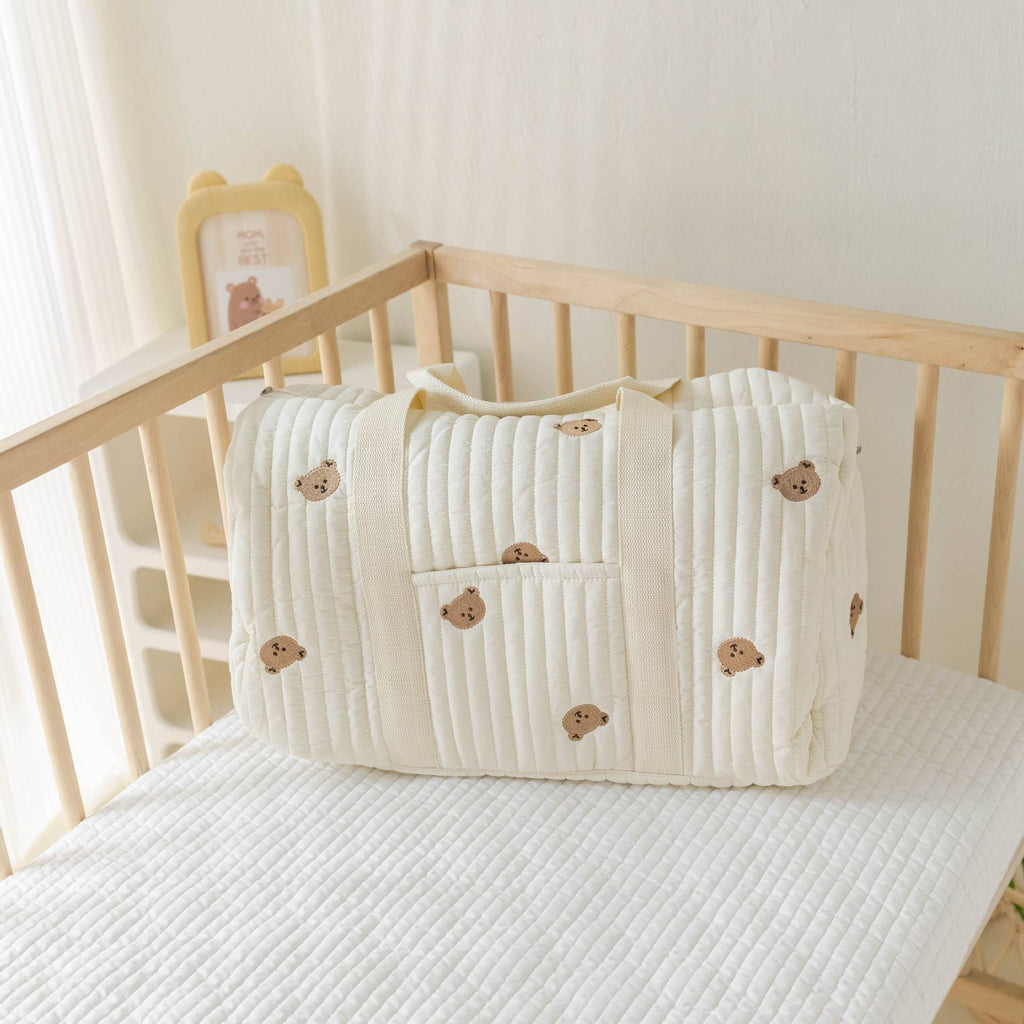 Saco de mamãe urso pacote de maternidade saco de fraldas do bebê carrinho organi