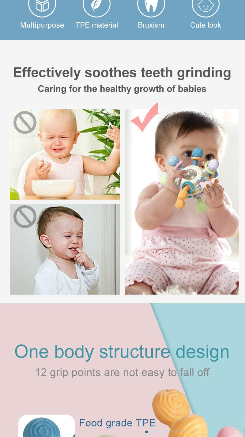 Mordedor de silicone para bebê de  0-12 meses