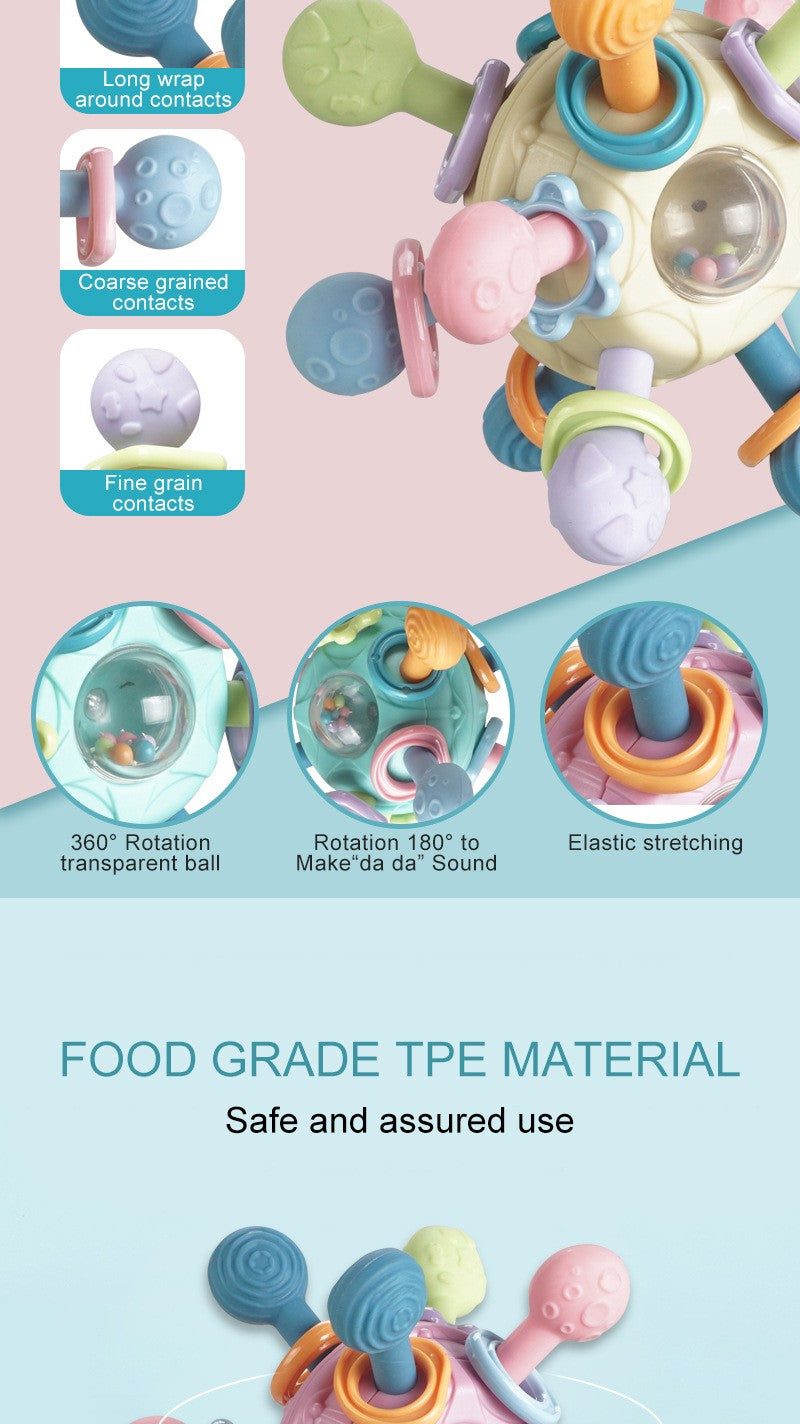 Mordedor de silicone para bebê de  0-12 meses