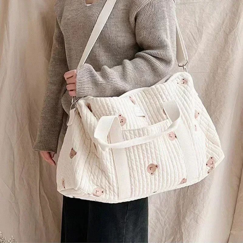 Saco de mamãe urso pacote de maternidade saco de fraldas do bebê carrinho organi