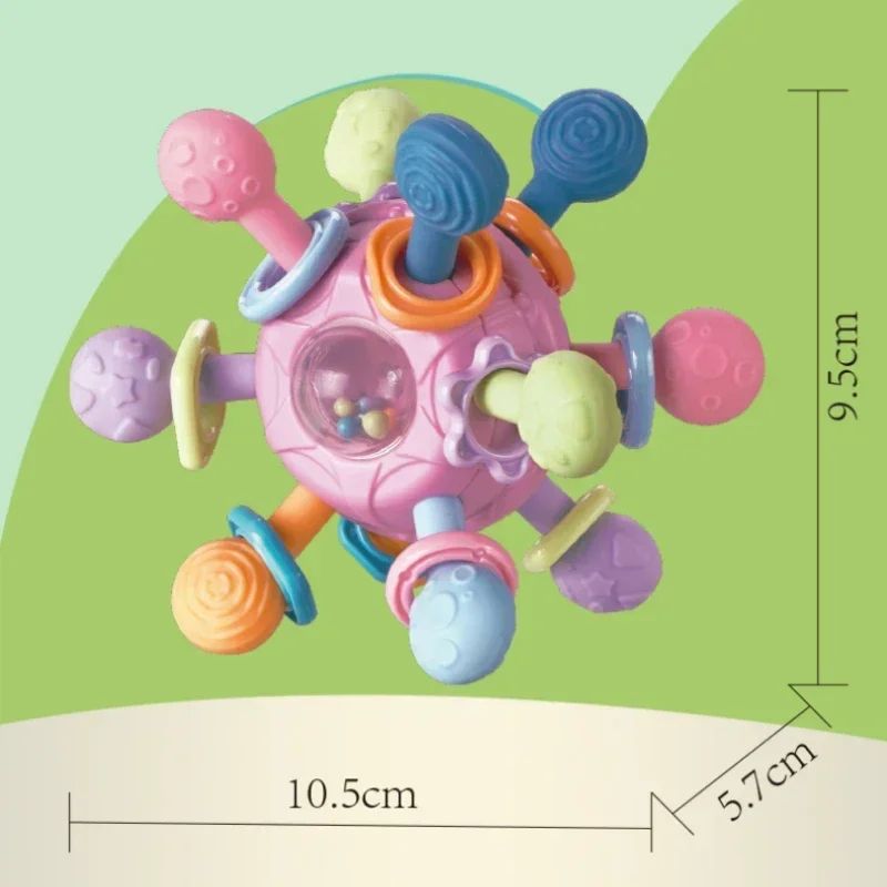 Mordedor de silicone para bebê de  0-12 meses