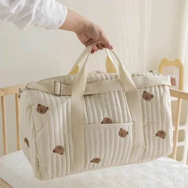 Saco de mamãe urso pacote de maternidade saco de fraldas do bebê carrinho organi