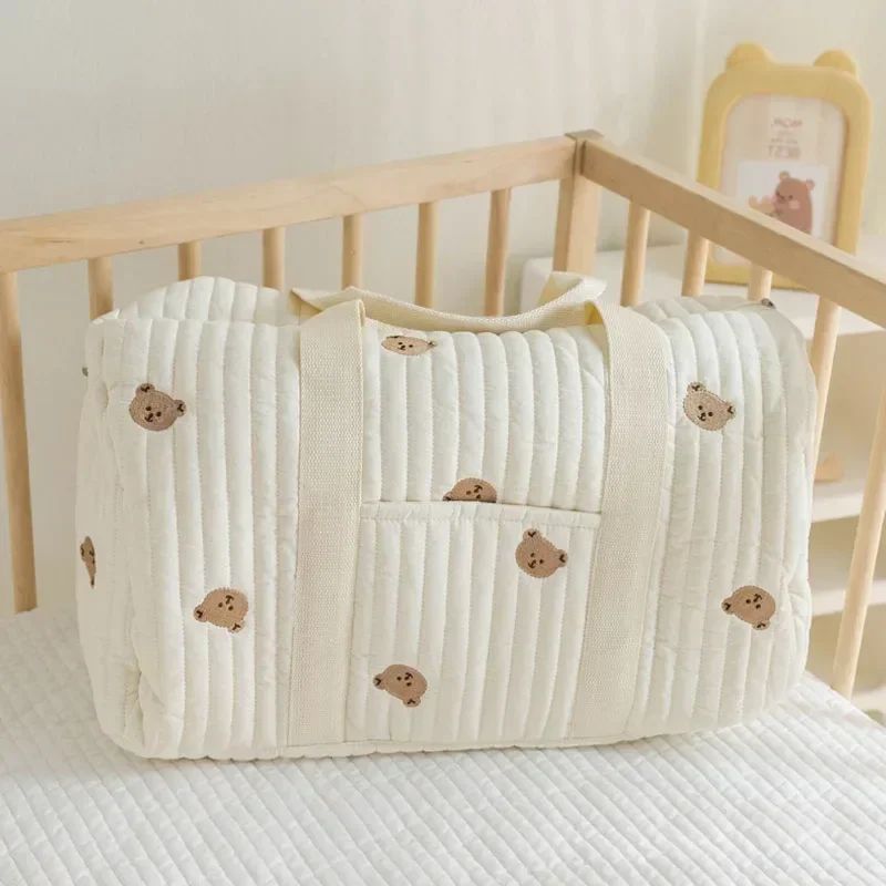 Saco de mamãe urso pacote de maternidade saco de fraldas do bebê carrinho organi