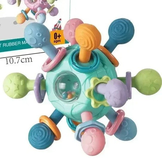 Mordedor de silicone para bebê de  0-12 meses