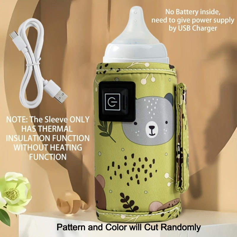 Aquecedor de garrafa portátil alimentado por USB, bolsa isolada para carrinho de